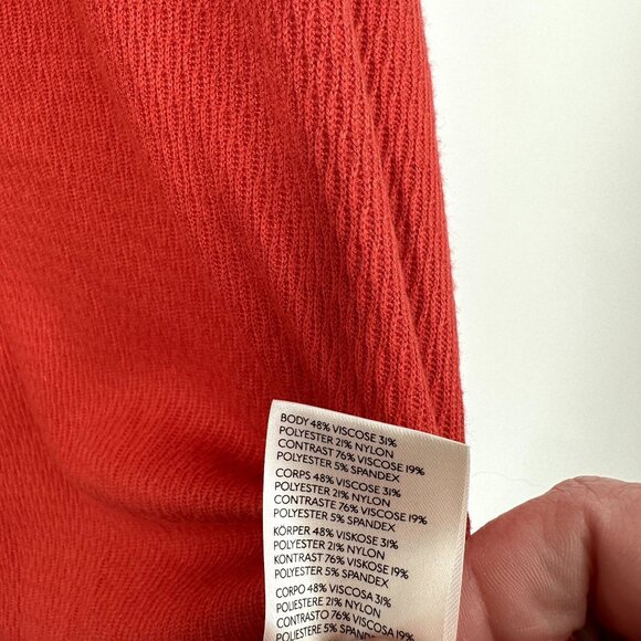 We The‎ Free Free People Snowy Thermal Top Orange Size Large - Picture 5 of 7